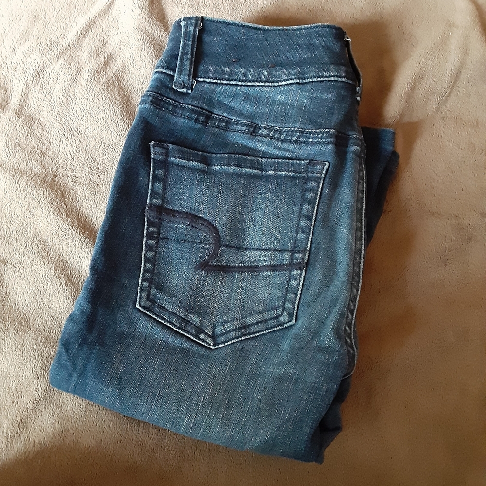 American eagle high rise artist flare Jean's